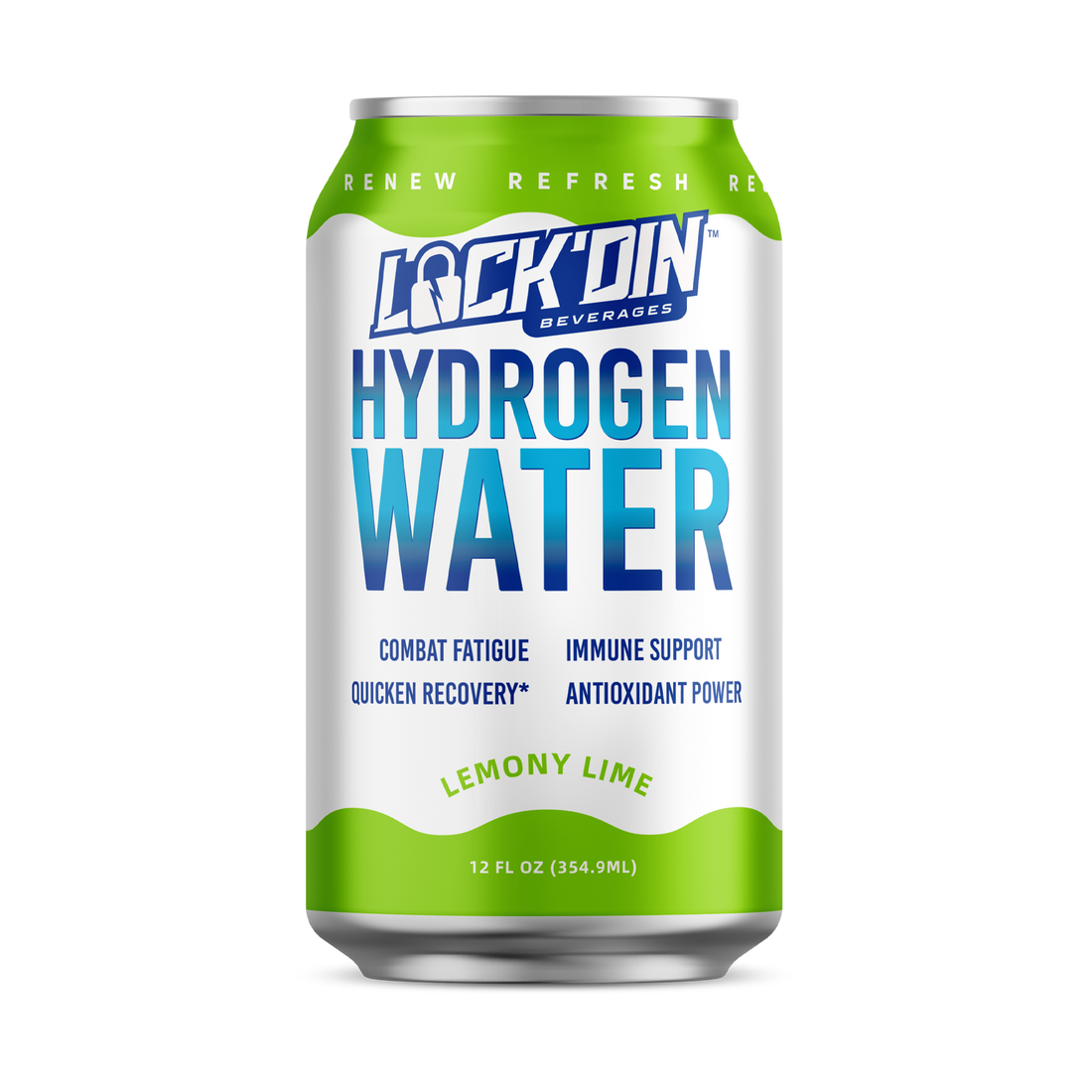 LOCK'DIN Flavored, Hydrogen Water w/ Quad-C (Case of 12)