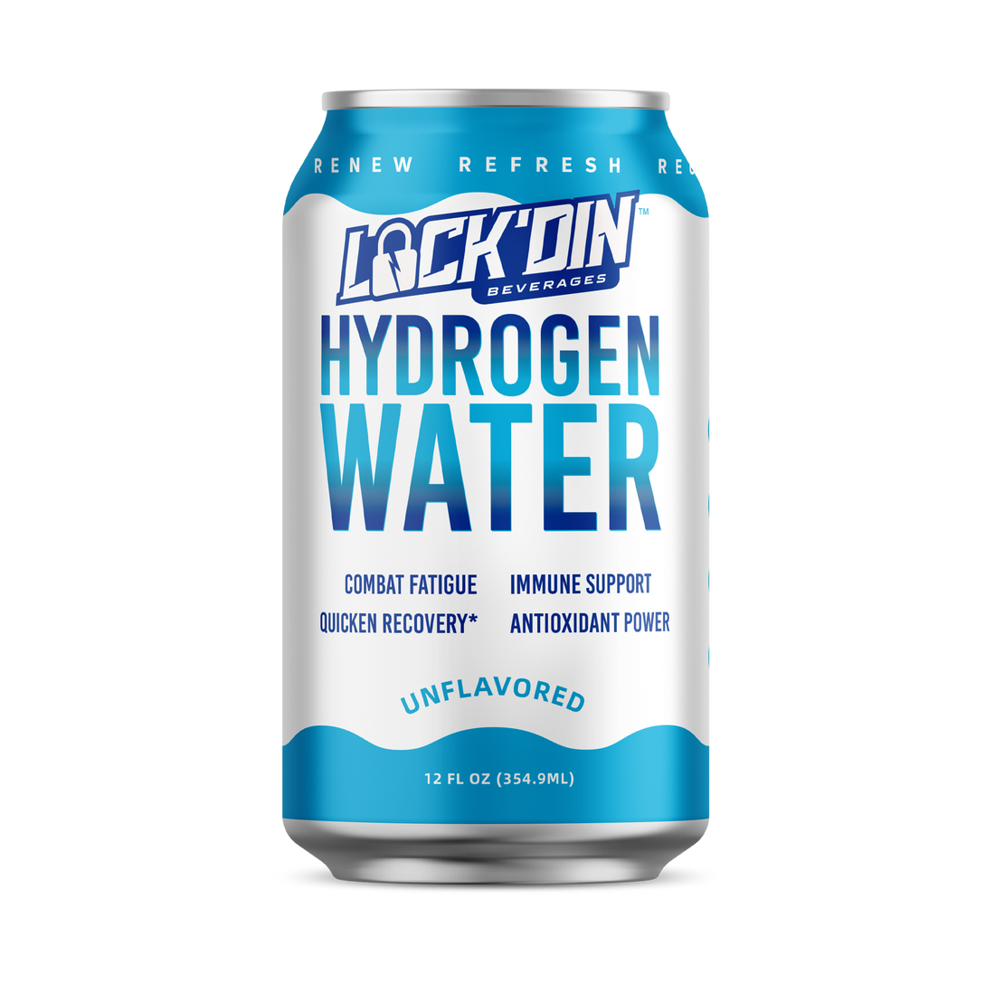 LOCK'DIN Original Hydrogen Water w/ Quad-C (Case of 12)