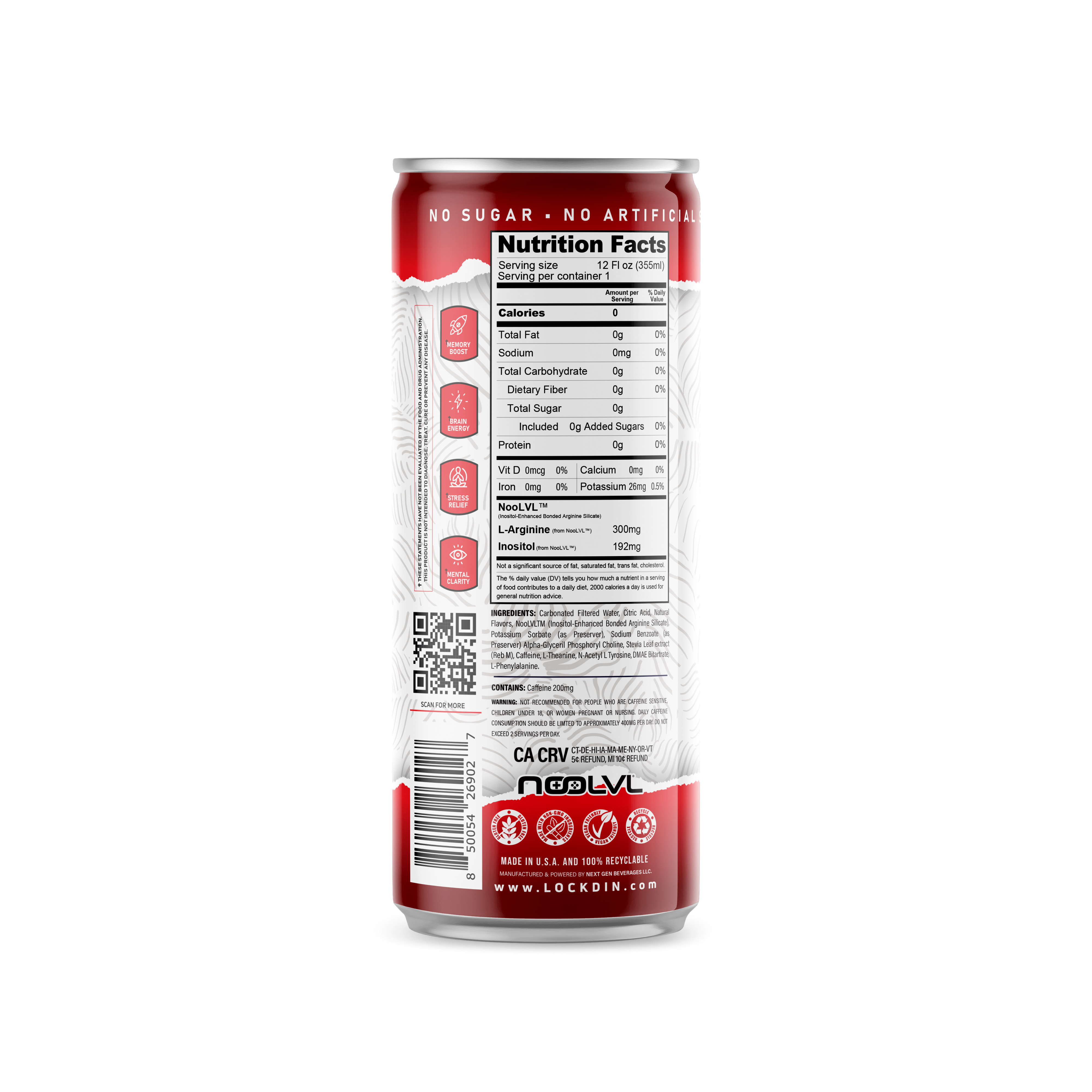 Nootropics Performance Drink Berry Cherry