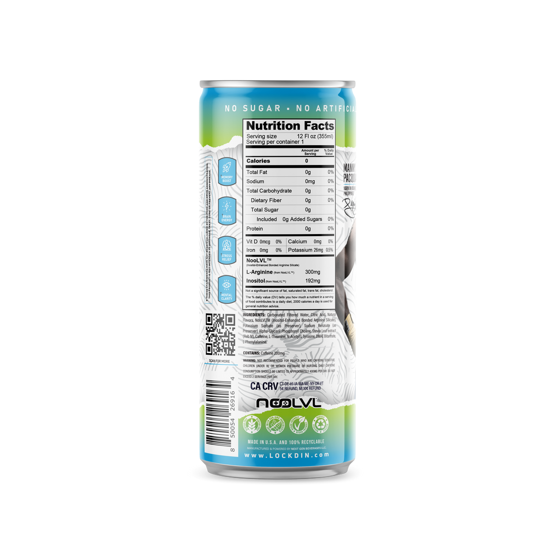 Nootropics Performance Drink Pineapple Coconut