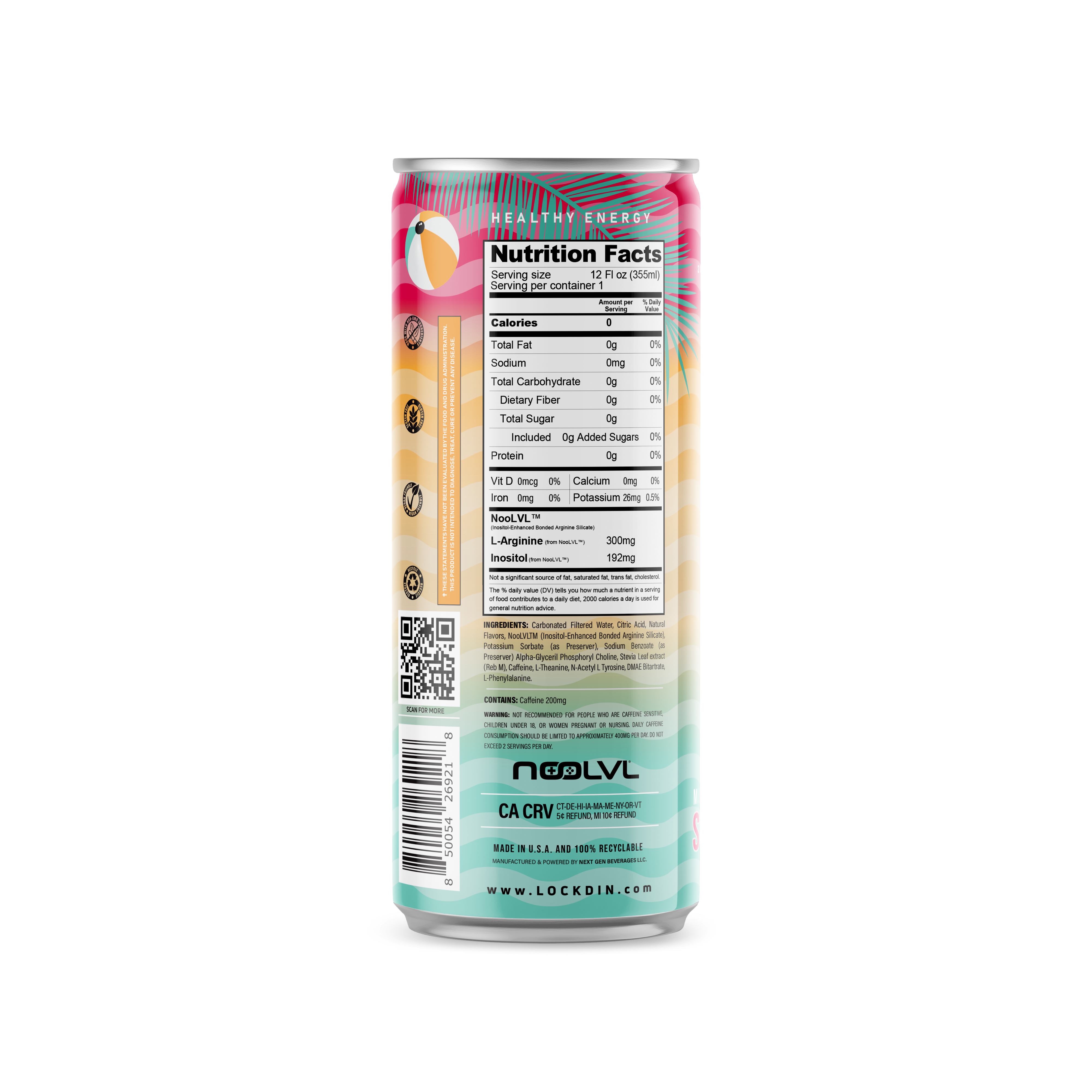 Summer Vibes - Nootropics Performance Drink (Strawberry Watermelon)