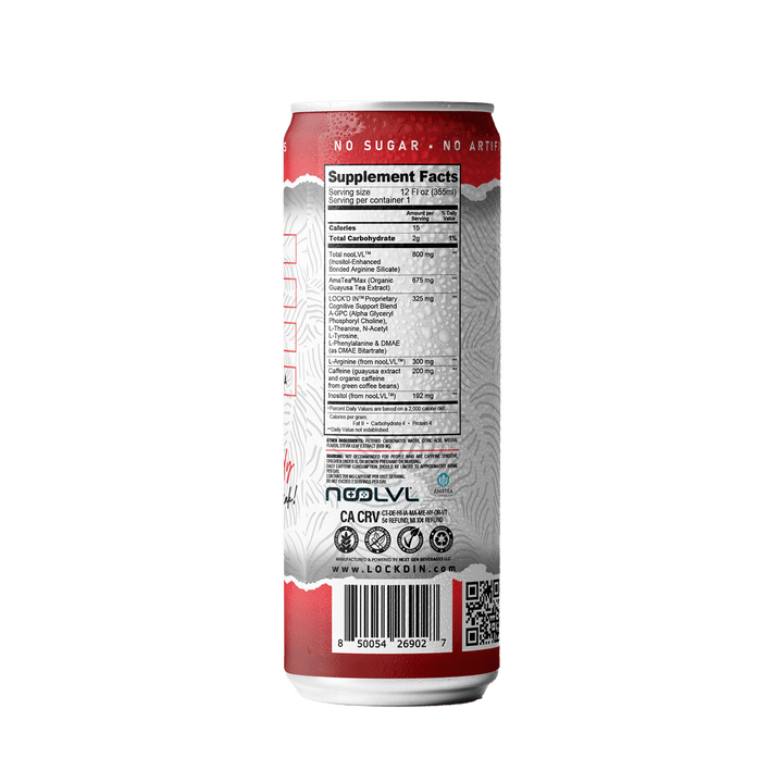 Nootropics Performance Drink Berry Cherry - LOCK'D IN