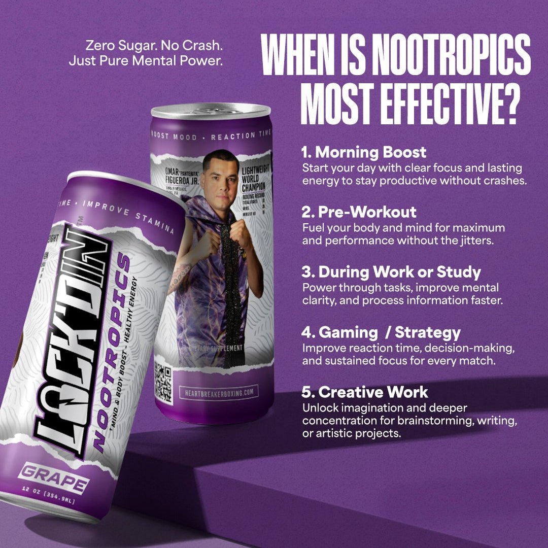 Nootropics Performance Drink Grape - LOCK'D IN