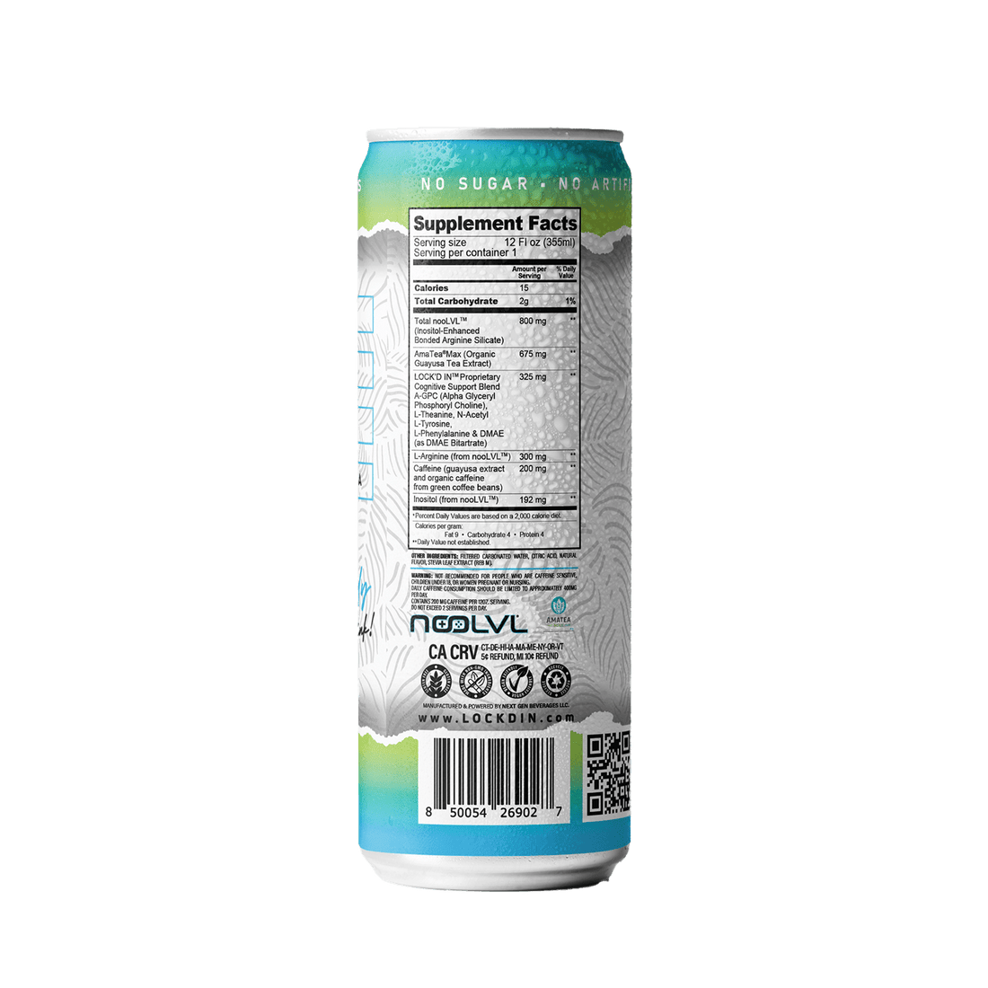 Nootropics Performance Drink Pineapple Coconut - LOCK'D IN