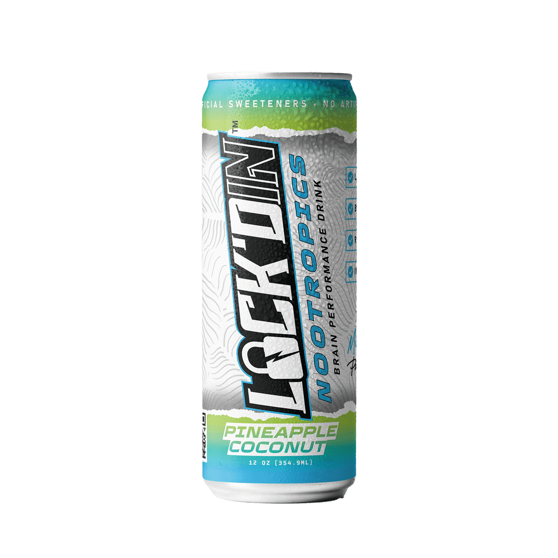 Nootropics Performance Drink Pineapple Coconut - LOCK'D IN