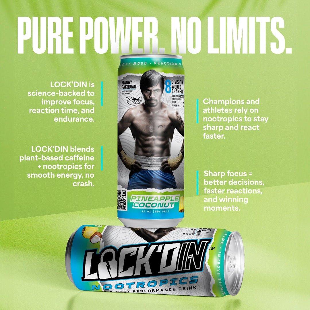 Nootropics Performance Drink Pineapple Coconut - LOCK'D IN