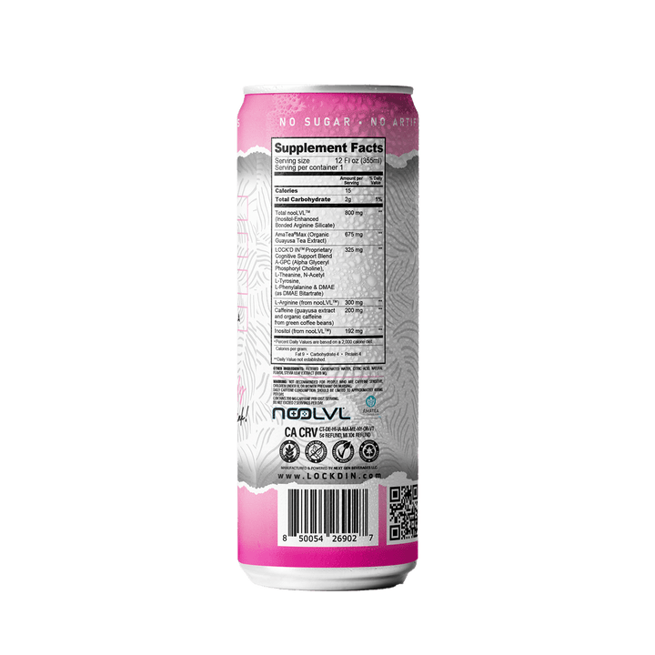 Nootropics Performance Drink Strawberry Watermelon - LOCK'D IN
